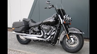 2018 HARLEYDAVIDSON HERITAGE SOFTAIL CLASSIC 114 VIVID BLACK  WCHD Glasgow Scotland [upl. by Chiang]