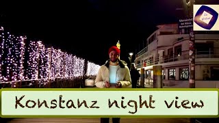 konstanz night flight germany europe deutschland travel video shorts shortvideo views [upl. by Annair]