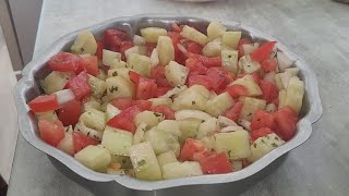 salade de concombre et tomates 🥗 [upl. by Eitsrik]