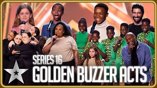 Every GOLDEN BUZZER audition from Series 16  Auditions  Britains Got Talent [upl. by Tye]