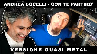 CON TE PARTIRÒ Andrea Bocelli PunkGoesPop Cover  Marca Canaglia CON TESTO [upl. by Normy]