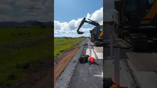 Hyundai excavator topsoiling work [upl. by Eunice]