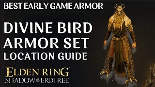 Divine Bird Armor Set Location in Elden Ring  Best Early Game Armor in DLC [upl. by Eilama514]