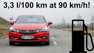 Opel Astra 16 DTH  fuel consumption city 90 120 140 kmh  1001cars [upl. by Rafi]