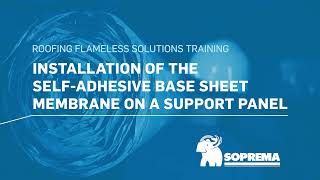 How to install a self adhesive base sheet membrane on the field surface [upl. by Gaskins]