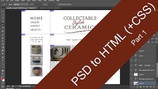 PSD to HTML CSS slicing tutorial Part 1 [upl. by Bunow]