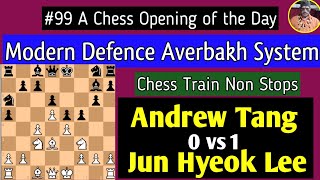 Modern Defence Averbakh System  A Tang vs J H Lee 2018 chess [upl. by Akinert]