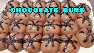 CHOCOLATE BUNS EASY RECIPE❤PAANO GUMAWA NG PANG NEGOSYONG CHOCOLATE BUNSBAKING IDEA [upl. by Marven]