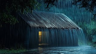 Chuva no Telhado Tela Preta  10 Horas de Chuva Suave para Dormir Rápido e Profundamente [upl. by Anetsirk894]