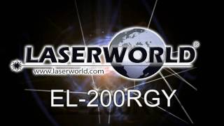 Laserworld  EL200RGY  Ecoline Series multi color RGY laser [upl. by Nerret]