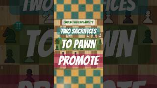 Unbelievable Double Sacrifice for Pawn Promotion Bishop AND Knight Gone chess endgame [upl. by Ingrid]