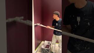 Sherwin Williams Marrooned amp Agreeable Grey officepainting paintingtutorial [upl. by Yesima127]