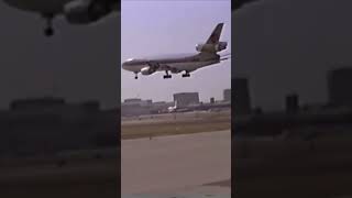 Continental Airlines McDonnell Douglas DC10 Landing At LAX [upl. by Rednas611]