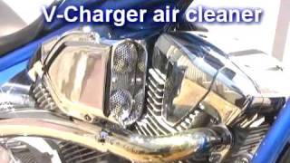 Honda Fury VCharger air cleaner intake [upl. by Assilem351]