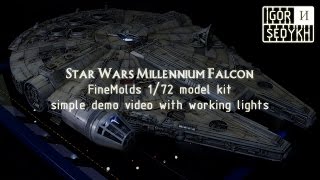 FineMolds 172 Millennium Falcon Demo video [upl. by Gersham]