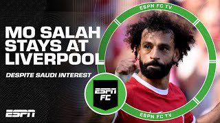 Mo Salah OFFICIALLY staying at Liverpool 👏 It was easy Julien Laurens  ESPN FC [upl. by Nyleahs981]