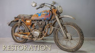 Restoration Abandoned Honda Motorcycle  Full Video [upl. by Yslek]