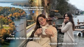 réveillon em uma cidade de filme americano fiz um vestido com uma marca de nova york [upl. by Aihseya]