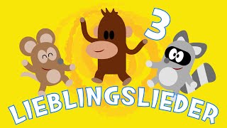 🐵 Kinderlieder 🎵  Top 3 Lieblingslieder  🎵 Coole Kinderlieder 🐶 [upl. by Couture293]