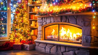 Beautiful Christmas Music With Fireplace🎄 Christmas Sleep Music Fireplace 🔥 Cozy Christmas Fireplace [upl. by Inama527]