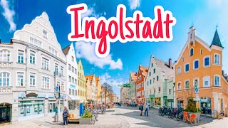 Ingolstadt City Germany 🇩🇪 Walking tour 4k video [upl. by Ocsicnarf356]