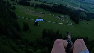 Sunset Hike and Fly Grandvillard Gruyères SwitzerlandSupair Eiko 2 Levelwing Flame [upl. by Hibbs]