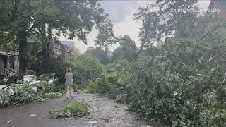 A tornado touches down in the city of Buffalo [upl. by Michaeline686]