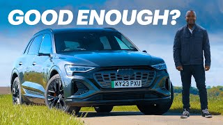 Audi Q8 ETron Is Audi’s Electric Family SUV Good Enough [upl. by Arhaz842]