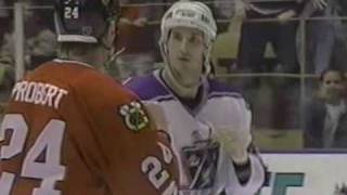 Bob Probert vs Mark Visheau Nov 21 1998 [upl. by Nonarb]