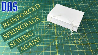 Reinforced Springback Sewing Revisited  Adventures in Bookbinding [upl. by Anyaled409]