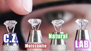 💎 How To Tell A Fake Or Real Diamond I Spot A Cubic Zirconia Moissanite Lab amp Earth Diamond [upl. by Meares]