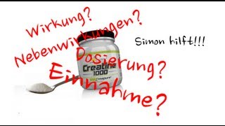 CREATIN  Einnahme Dosierung Wirkung Vor und Nachteile des Kreatin [upl. by Beall515]