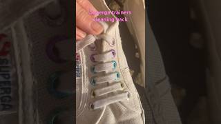 Superga Trainers Cleaning Hack  Clean 🧼 With Kate superga cleaninghacks cleantrainers [upl. by Bashuk]