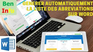 Générer automatiquement la liste des abréviations sur Word [upl. by Onitrof]