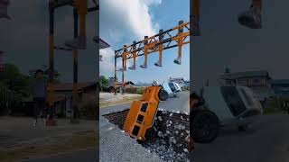 Car crash and passing with future technology 😯 viralshorts shorts vfx shortsfeed shortsyoutube [upl. by Melan]