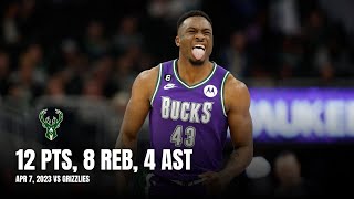 Thanasis Antetokounmpo 12 PTS 8 REB 4 AST Bucks Highlights vs Grizzlies All Posessions 4723 [upl. by Suivatram]