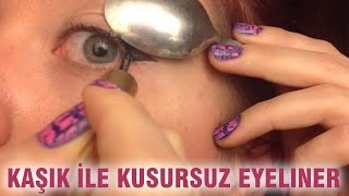 Kaşık İle Kusursuz Eyeliner [upl. by Sillyhp742]