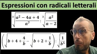 Espressioni con radicali letterali [upl. by Haidebez380]