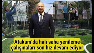 Atakum’da halı saha yenileme çalışmaları son hız devam ediyor [upl. by Phillane]