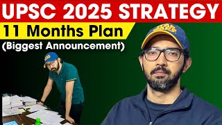 UPSC 2025 Strategy  11 Months IAS Exam Plan [upl. by Raji]