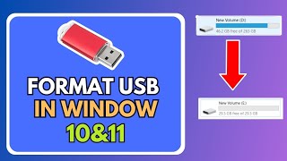 How to format USB in windows 10 amp 11 [upl. by Elletnuahs584]