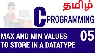 Program to Find the maximum and minimum values to Store in a Datatypes in Tamil [upl. by Erdnaxela]