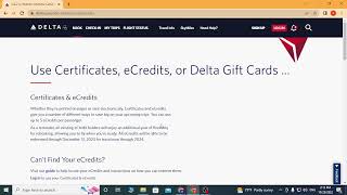 How to Redeem Delta Ecredit  Delta Ecredit Card [upl. by Jehoash]