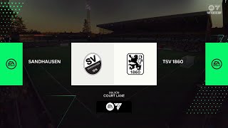 EA FC25 2 Liga Süd SV Sandhausen vs TSV 60 München [upl. by Nyledaj]