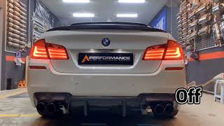 BMW F10 523i  A Performance  Full Set Catback System With Valvetronic Sound  Carbon Twin Tip [upl. by Germann]