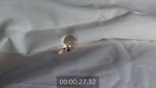 Lit Match Fire Retardant Bed Sheet Test [upl. by Patsis336]