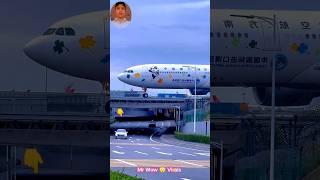 Airplane at Bridge 😳  Airplane video  Airplane crash  airplane viralvideo funny funnyshorts [upl. by Aicital]