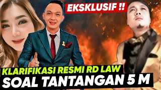 EKSKLUSIF KLARIFIKASI RESMI RD LAW TERKAIT TANTANGAN 5 M DENGAN JHON LBF amp PRATIWI NOVIANTH [upl. by Fi]