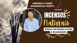 Como fazer incensos na vareta com ingredientes naturais TUTORIAL COMPLETO 🍃 [upl. by Silva]