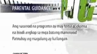 ABS CBN Parental Guidance Advisory in Tagalog YouTube [upl. by Lori]